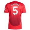 Camiseta de fútbol Manchester United Maguire 5 Primera Equipación 2024-25 - Hombre